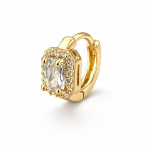 Rectangular Stone Huggie